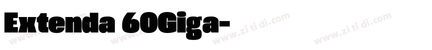 Extenda 60Giga字体转换